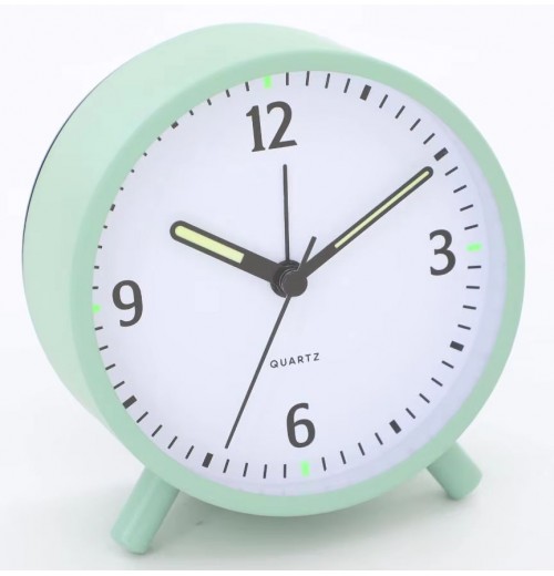 Retro Silent snooze alarm Clock analog Non-Ticking & Battery Operated bedside led alarm Clock Decor for Bedroom Living