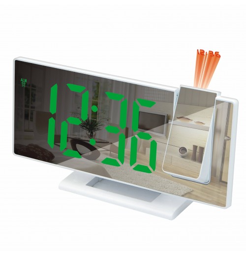 Digital led projector wall desk clock smart alarm digital desktop electronic clock