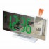 Digital led projector wall desk clock smart alarm digital desktop electronic clock