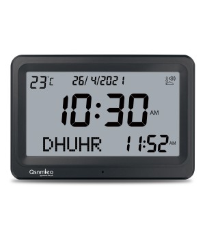 Qsnmieo QS-128 RAMADAN Adan Clocks Islamic Art Streaming HA Azan Clock