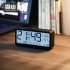 SHIMOYAMAElectronic Alarm Clock Large Display Date Temperature Humidity Battery Operated Digital Atomic Clock