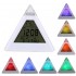 Perpetual Calendar Thermometer Home Decoration Triangle Pyramid Colorful Backlight Change Clock Digital Alarm Clock