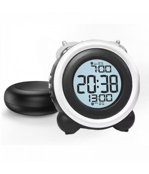 Hot in Europe and America vibrating alarm clock smart display day date time led alarm clock for people with hearing impaired