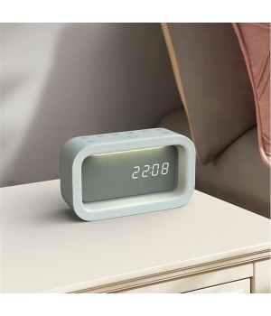 New digital multifunction alarm clock with 16 nature noise sounds,snooze function and wake up light for children