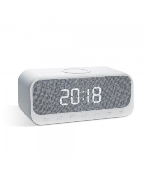 Cyboris new desktop alarm clock wireless charging wireless speaker multi-function gift sleep portable radio