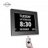 AMABOO Hot Selling 7 Inch Digital Alarm Led Wall Clock Digital Calendar Day Clock