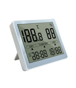 Indoor Temperature Clock Meter Humidity Room Meter Hygrometer Thermometer For Bedroom Baby Room