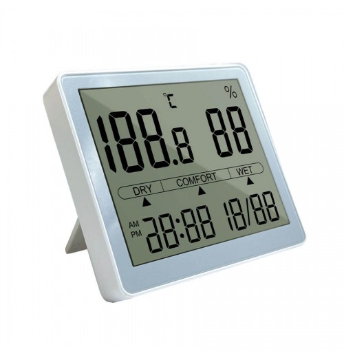 Indoor Temperature Clock Meter Humidity Room Meter Hygrometer Thermometer For Bedroom Baby Room