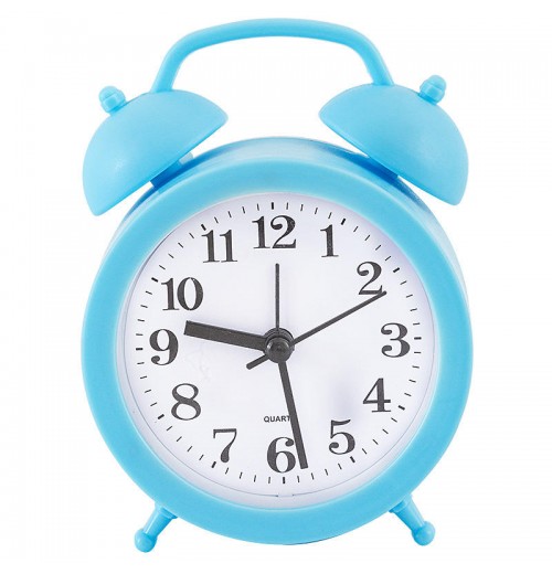 Cartoon student bedside small alarm clock desktop desktop wake up device alarm bell bell clock