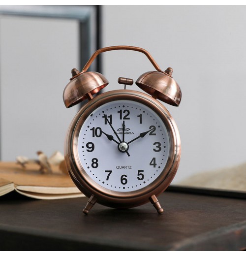 twin bells alarm clock Silent Non Ticking Quartz Metal Retro mini two double large squid digital sunrise kids game mirror smart