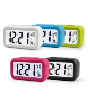 Modern Electronic Sunrise Digital Alarm Clock with Temperature Display and Sublimation Desk Design