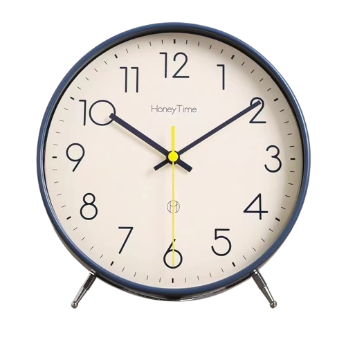 Creative Modern Quartz Desktop Clock Home Living Room Simple Needle Display Decorative Table Clock