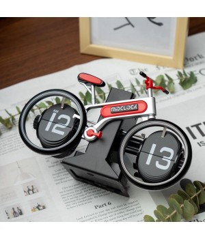 2024 New Trending Wholesale Office Desk clock Bicycle Appearance Digital clocks For Home Luxury