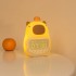 Creative alarm clock Bedside Lamp Cute Animal Night Light For Kids Led Sleeping Light With clock Silicone Usb Rechargeable