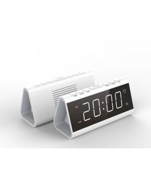 High Quality Desktop with USB charge Built-in Speaker AM FM 2 Band Receiver Alarm Clock Radio